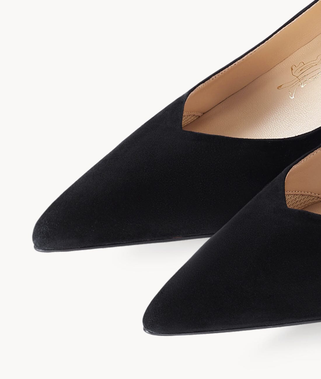 AIR-TOUCH FOAM 5CM BLACK WORK HEELS - Dark Tea(Wide Last) Heels 7or9