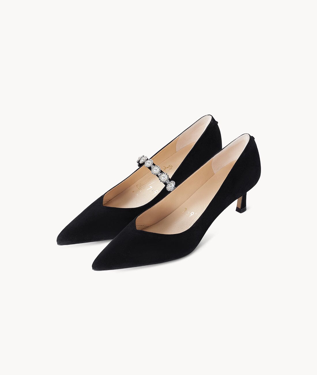 Black Velvet Pearl Belt Buckle 7or9