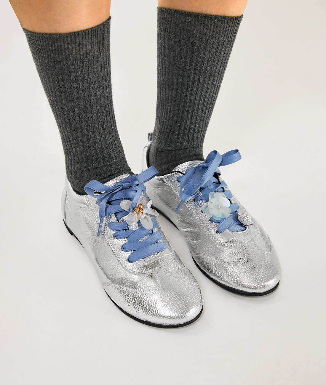 Sequin Flower Buckle - Blue