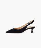 Black slingback heels closed toe