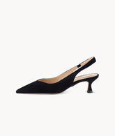 Black slingback heels closed toe
