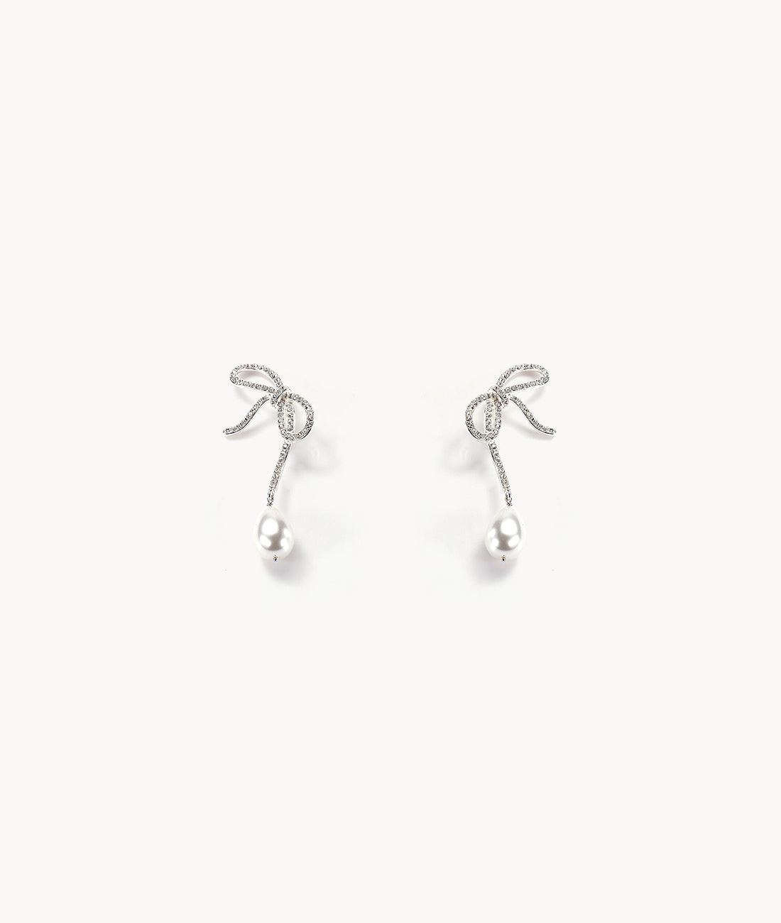 7or9 Japan - Waterdrop Beaded Butterfly Back Clip - バッククリップ