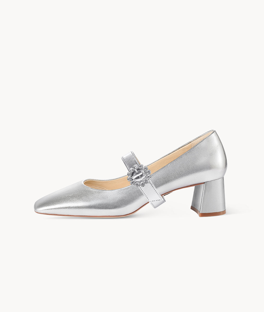 7or9 Japan - Silver Pearl Candy Mary Jane - パンプス