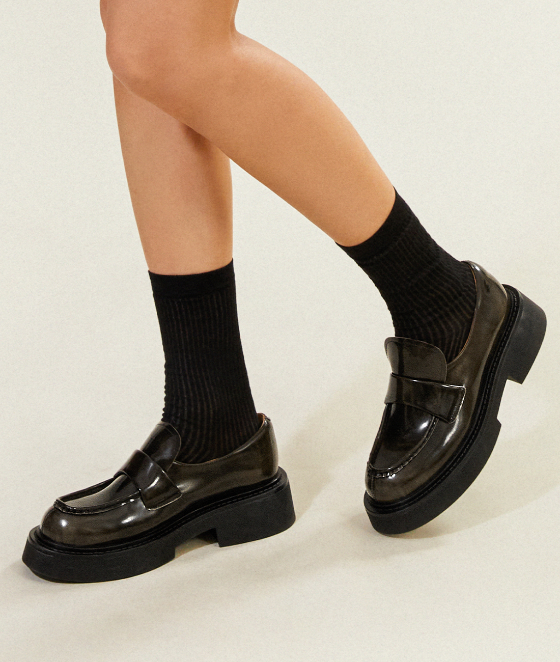 7or9 Japan - Sesame Tart Loafer - フラット＆ローファー
