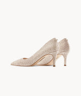 AIR-TOUCH FOAM 7CM glitter wedding HEELS - Litchi Sparkling Water Pumps 7or9