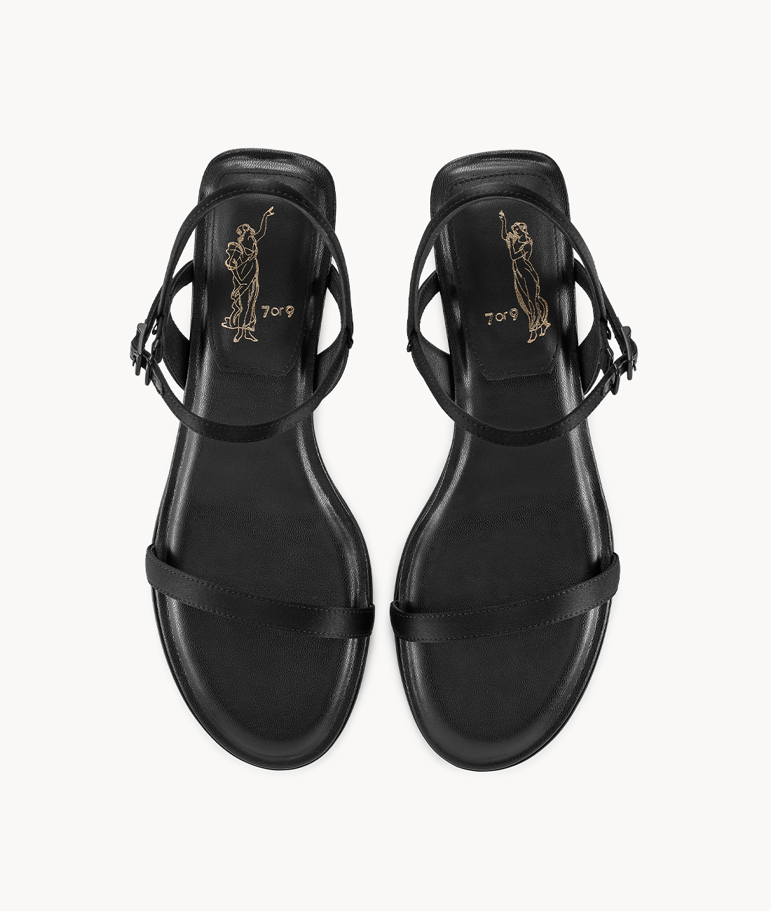 7or9 Japan - Black Swan Sandal - サンダル