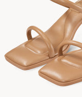 7or9 5cm brown Sofas one-strap Sandals -Reeds 7or9