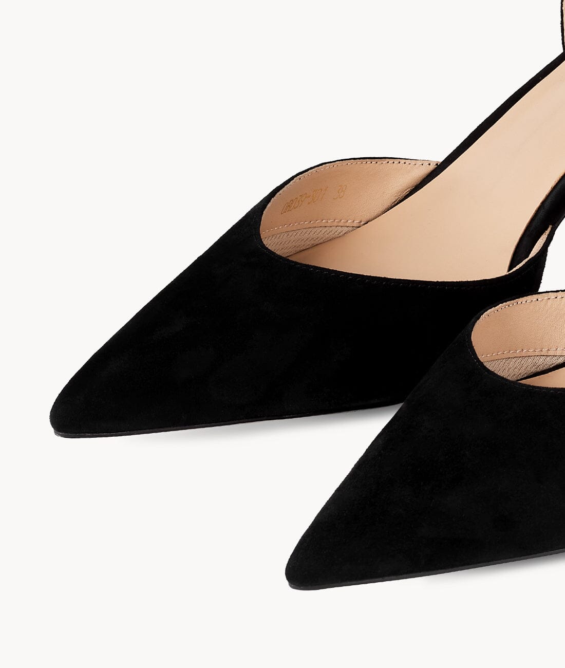 7or9 Japan - Black Crepe Myrtle Slingback - スリングバック