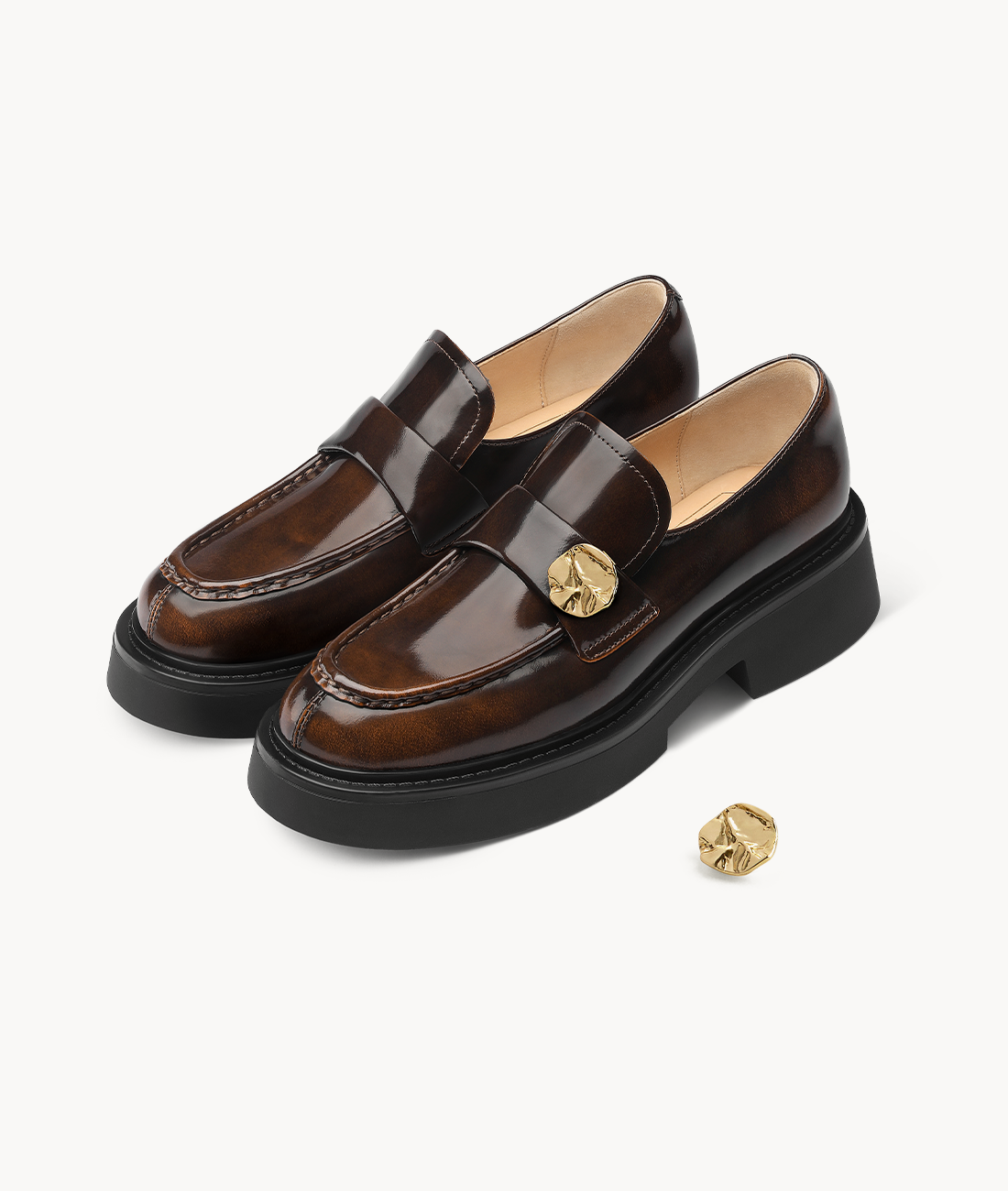 7or9 Japan - Golden Coin Buckle - バックル