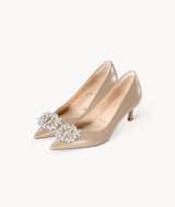 shoes jewlery Gold Pearl Buckle 7or9