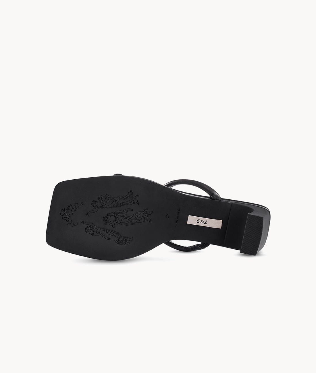 7or9 Japan - Black Calla Lily Sandal - サンダル