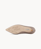 Nude  close toed point toe heels