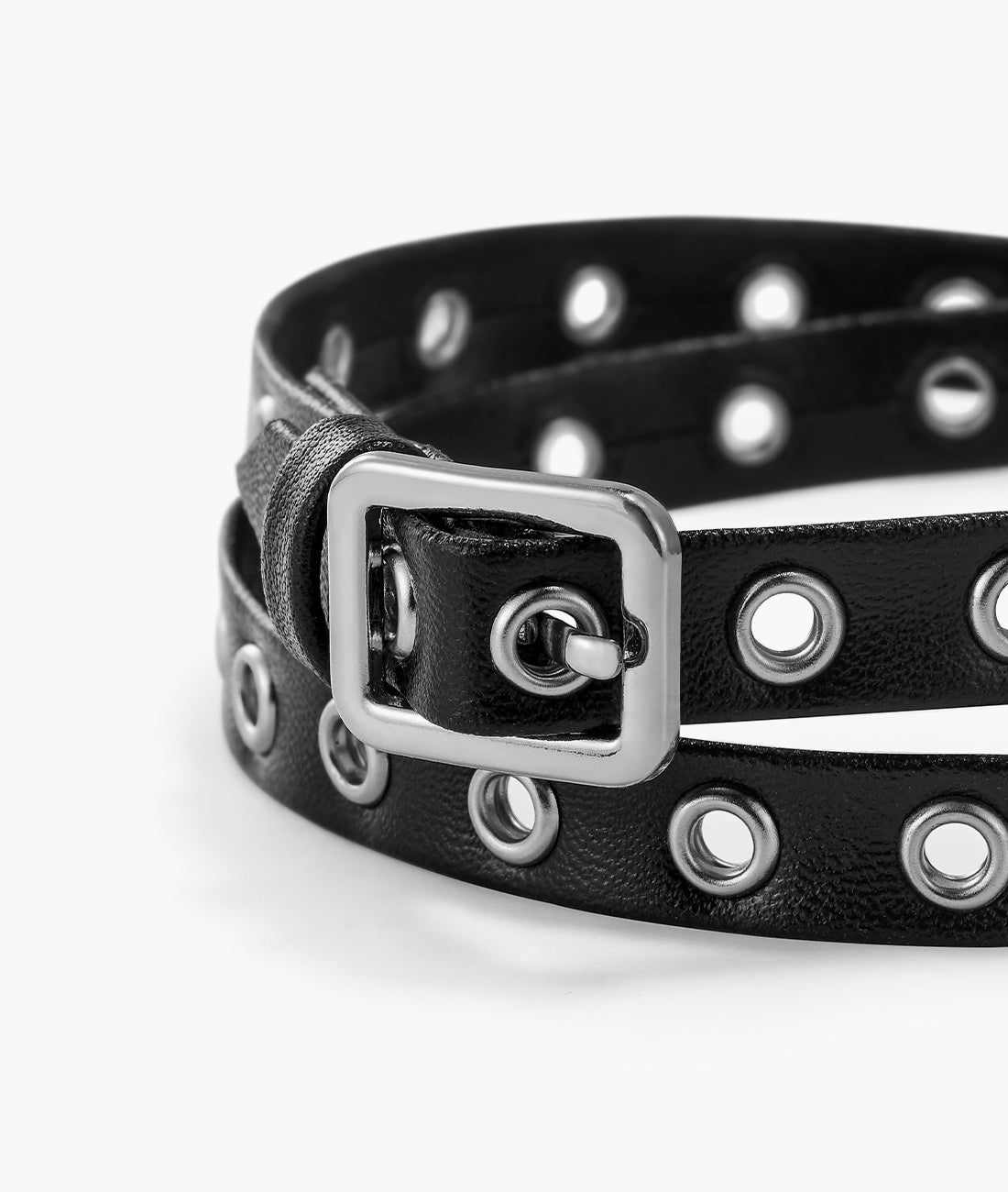 7or9 Japan - Black Eyelet Belt - ベルト