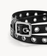 Black Eyelet Belt for shoes