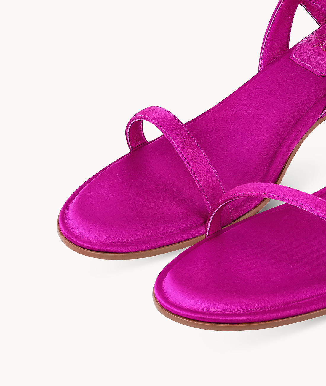 7or9 Pink Floyd Rose Comfort Sofa Series Silk Upper Rose Red Sandals for Women with 35mm/1.38" Block Heel
