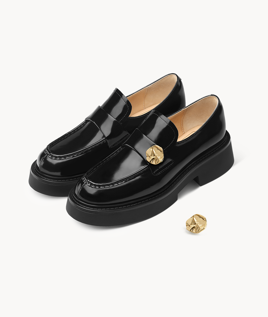 7or9 Japan - Golden Coin Buckle - バックル