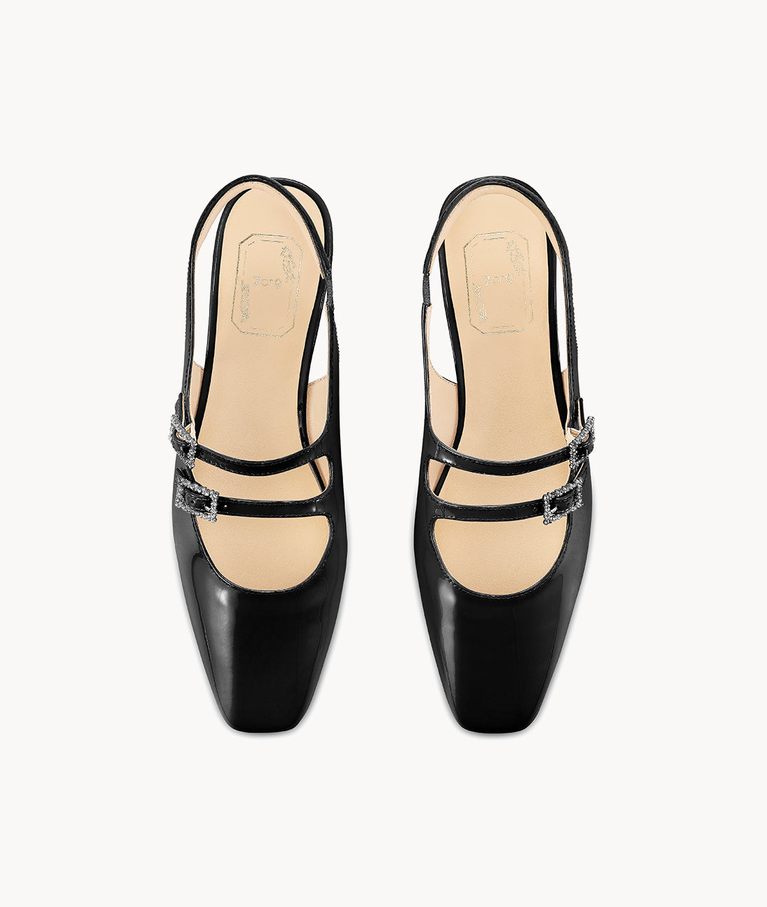 7or9 Japan - Black Lotus Slingback - スリングバック
