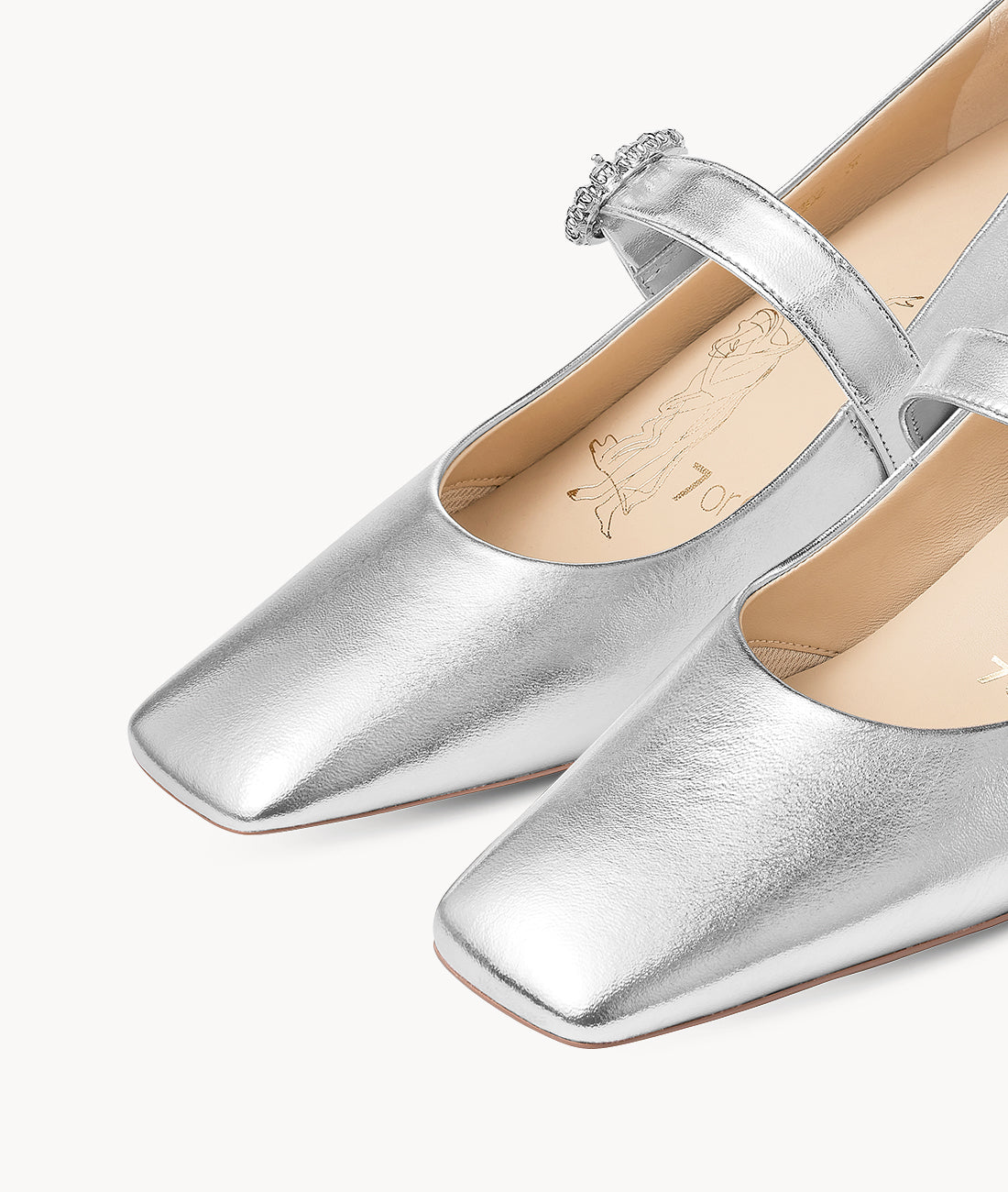 7or9 Japan - Silver Pearl Candy Mary Jane - パンプス