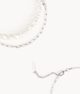 Silver Square Beaded Instep Ankle Chain 7or9