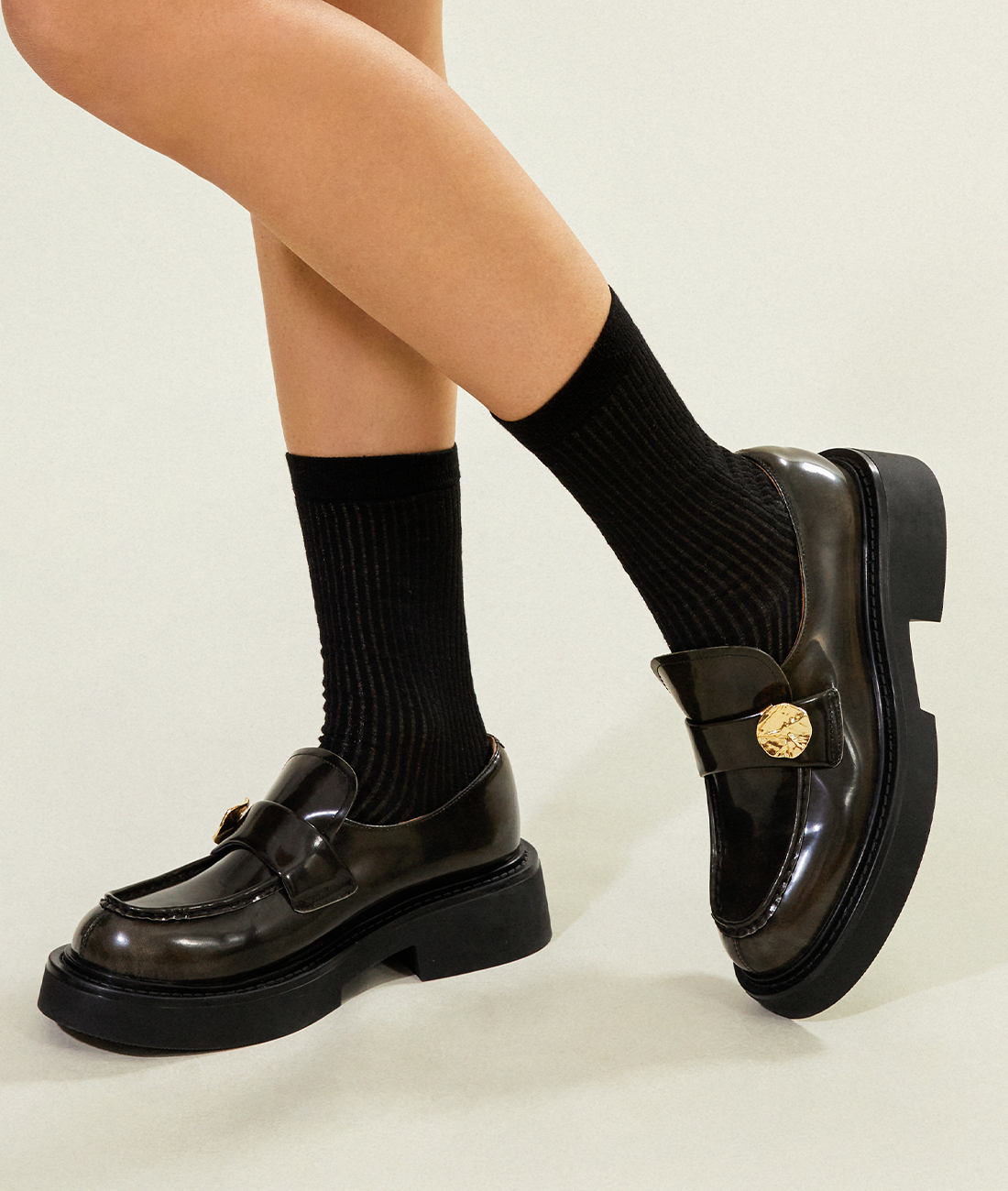 7or9 Japan - Sesame Tart Loafer - フラット＆ローファー