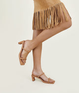 7or9 5cm brown Sofas one-strap Sandals -Reeds 7or9