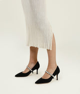 AIR-TOUCH FOAM 7CM BLACK WORK HEELS - Truffle Pumps 7or9