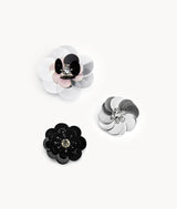 Sequin Flower Buckle - Pink