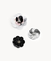 Sequin Flower Buckle - Pink