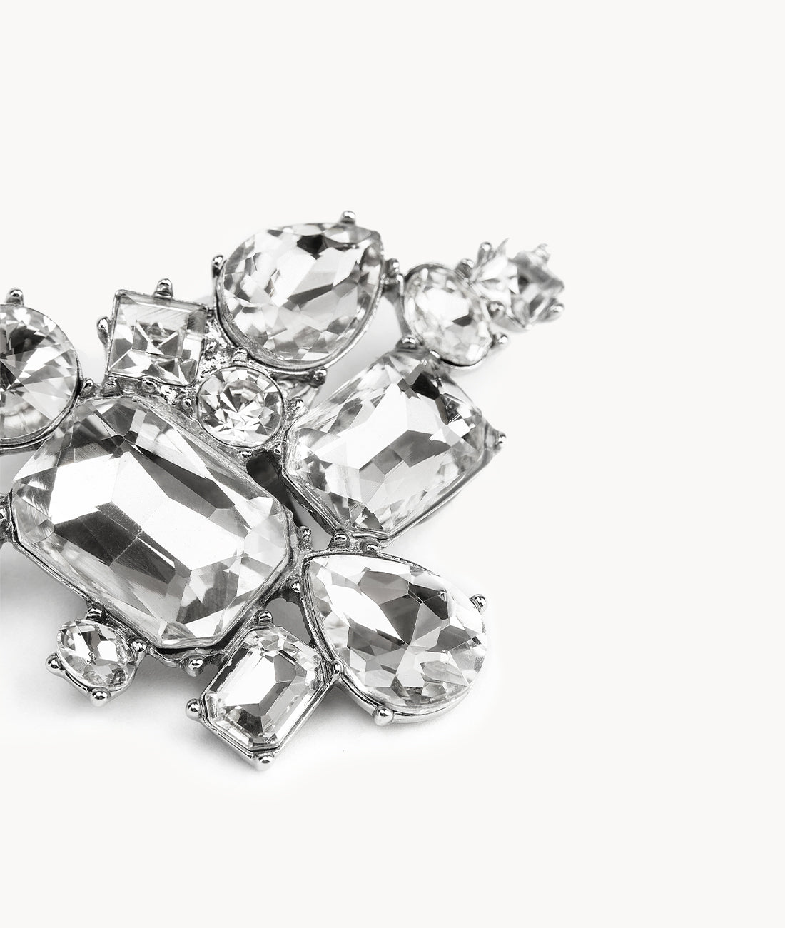 7or9 Japan - Geometric Rhinestone Buckle - バックル