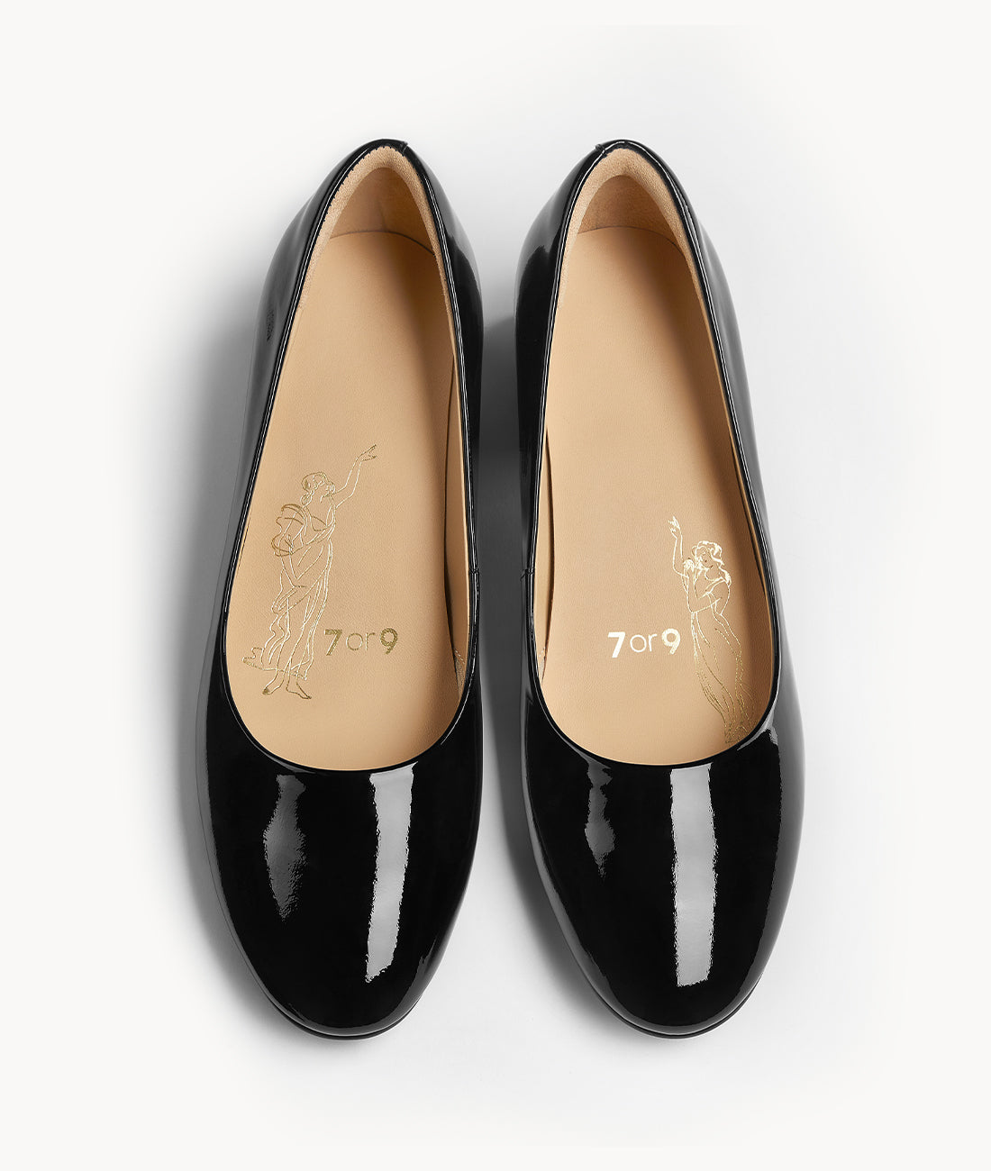 7or9 Japan - Black Charcoal Bagel Pumps - パンプス