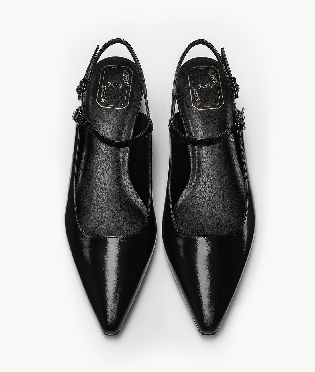 7or9 Japan - Noir Pearl Slingback - スリングバック