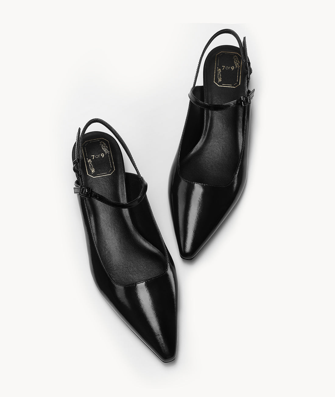 7or9 Japan - Noir Pearl Slingback - スリングバック