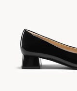 Black Charcoal Bagel Pumps