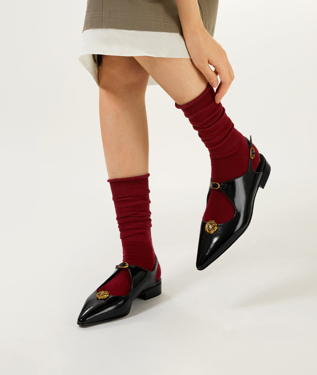 7or9 Japan - Camellia Buckle - Gold - バックル