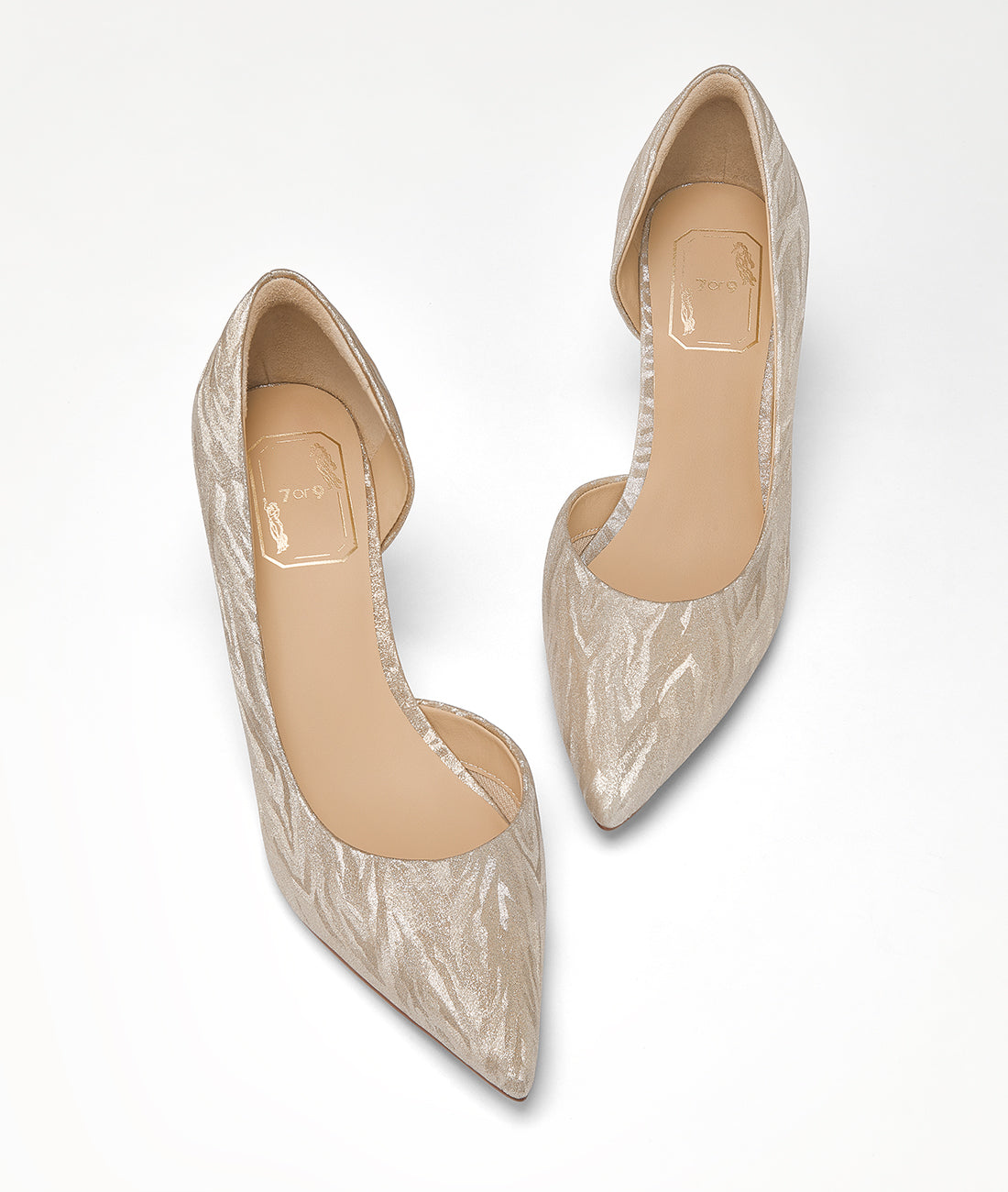 7or9 Japan - White Butterfly Shell Pumps - パンプス