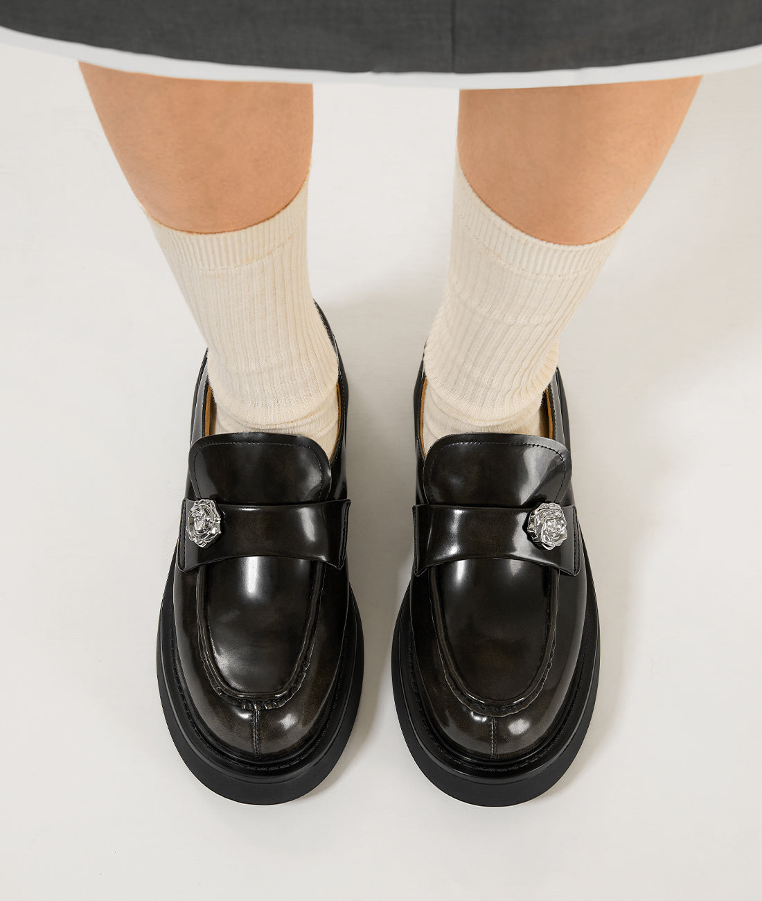 7or9 Japan - Camellia Buckle - Silver - バックル