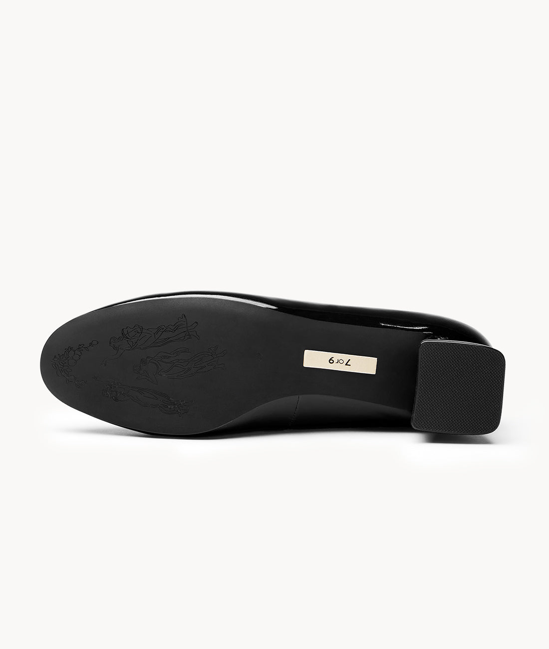 7or9 Japan - Black Charcoal Bagel Pumps - パンプス