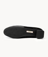 Black Charcoal Bagel Pumps