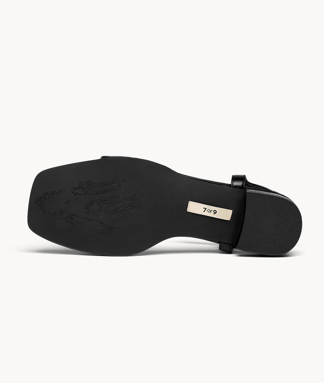 7or9 Japan - Black Choc Pudding Sandal - サンダル