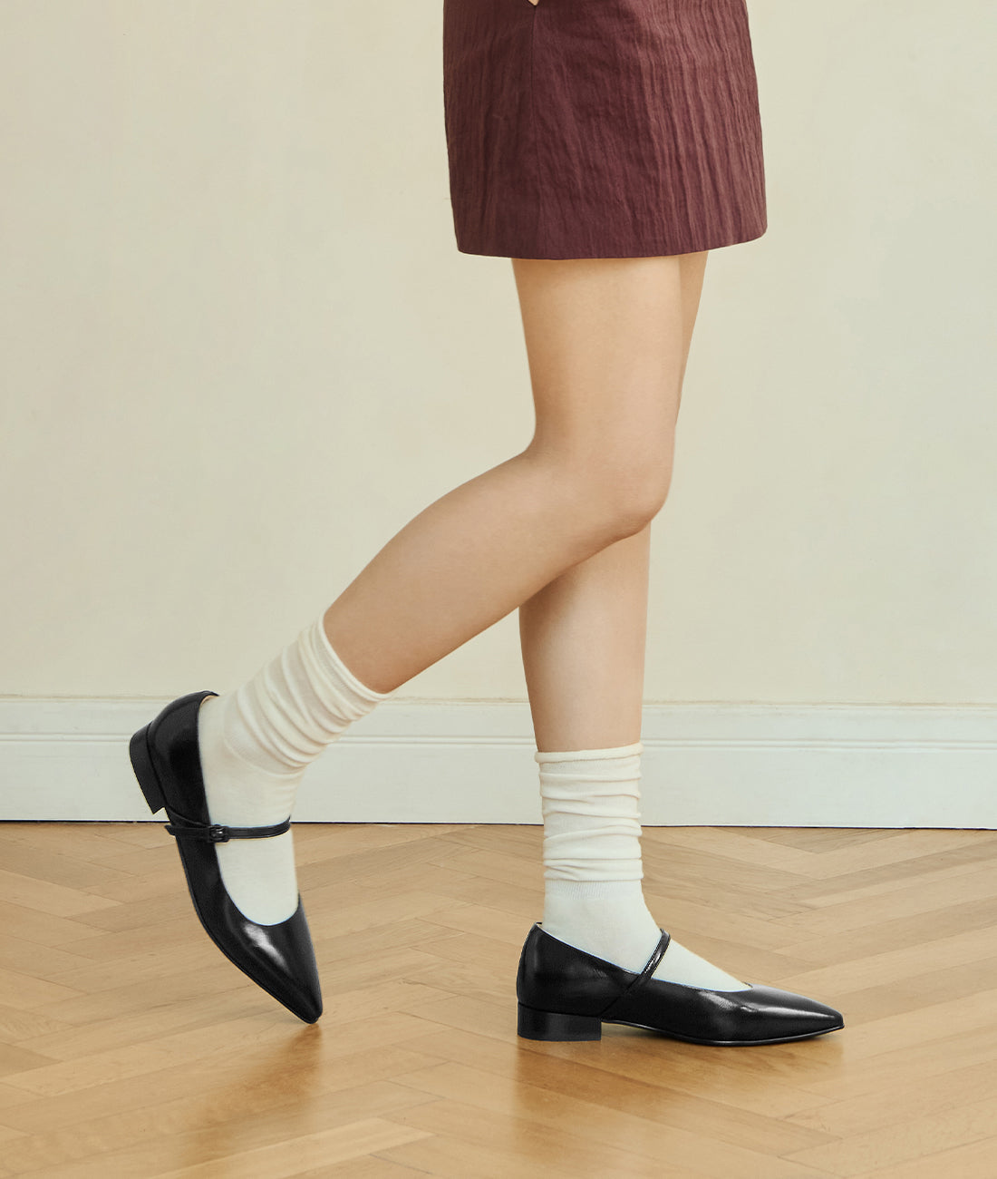 7or9 Japan - Black Date Honey Flat - フラット＆ローファー