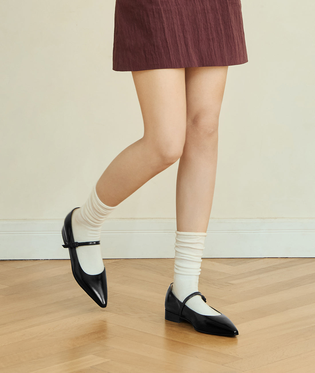 7or9 Japan - Black Date Honey Flat - フラット＆ローファー