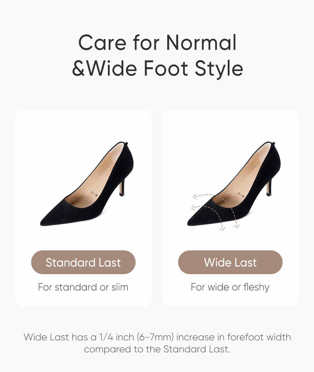 7or9 AIR-TOUCH FOAM 7CM BLACK WORK HEELS - Truffle Pumps 7or9