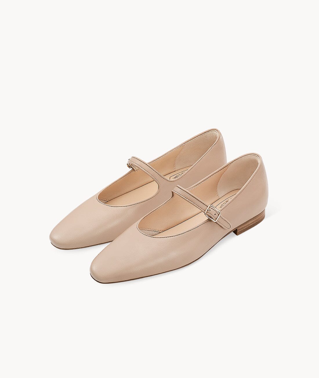 Nude close toed pinted toe Mary Jane